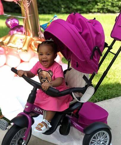 Reign Wilburn's picture posted by her father.